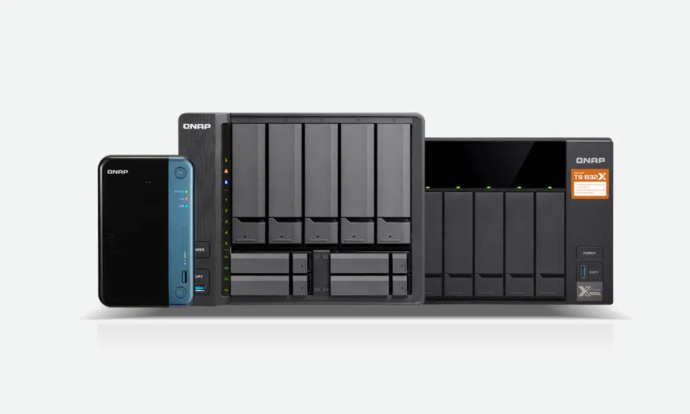 Gamme de serveurs NAS professionnels de bureau et rackables